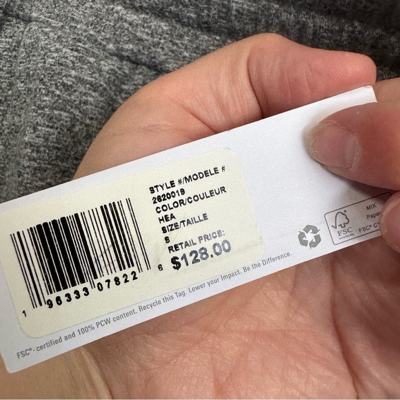 NWT Outerknown jogger sweatpants gray pockets - Picture 7 of 12